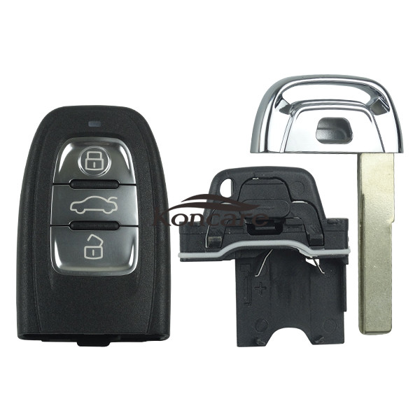 For Audi 3 button key shell with blade