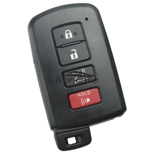 Toyota 3+1 button remote key shell ,the button is square