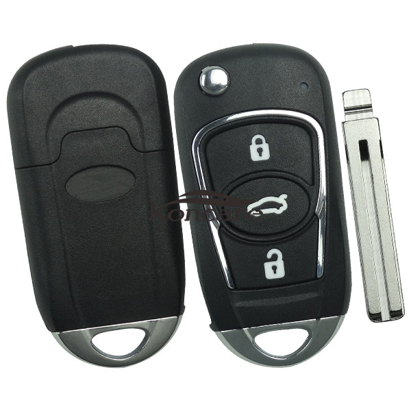 Hyundai 3 button flip remote key shell