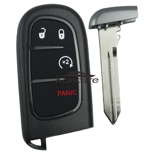 For-Chrysler 3+1 button remote key shell with blade