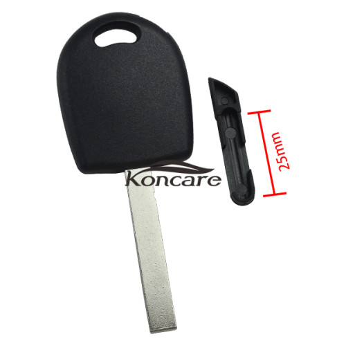 Free shipping VW Transponder key blank can put TPX long chip with HU162T blade （no logo)