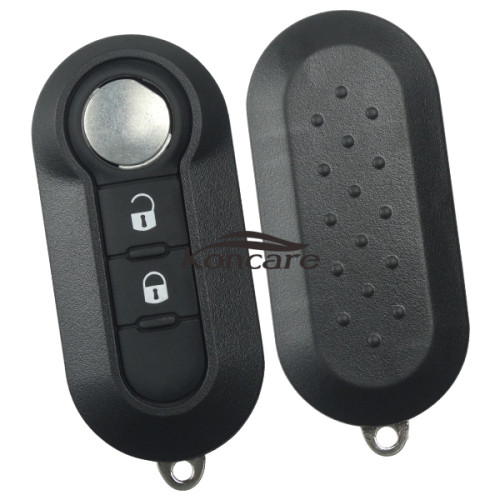 Fiat 2 button remote key blank with SIP22 blade black color