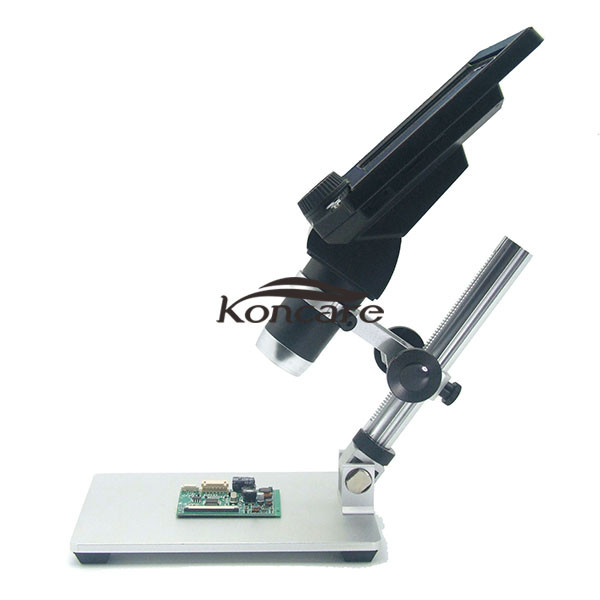 G1200D Digital Microscope 12MP 7 Inch Large Color Screen Large Base LCD Display 1-1200X Continuous With Light,please choose the plug European and American regulations