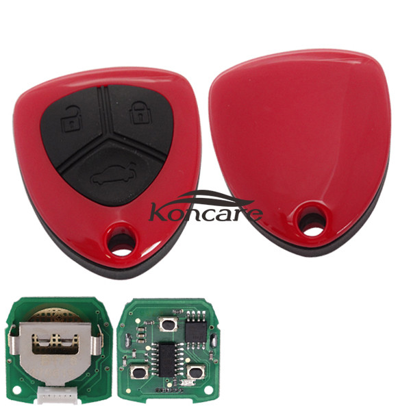 For Ferrari style 3 button remote key for KD300 and KD900 and URG200 to produce any model remote . No blade hole