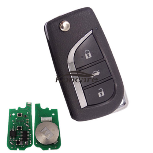For Toyota style 3 button remote key for KD300 and KD900 to produce any model remote