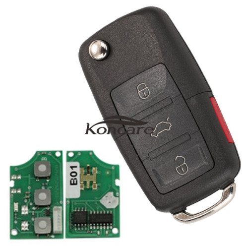 B01-3+1 Standard 3+1 button remote key for KDX2 and KD Max to produce any model remote in your demands