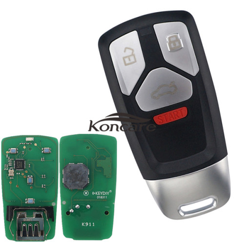 KEYDIY Remote key 3+1 button ZB26 smart key for KD-X2 and KD MAX