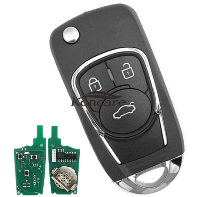 KeyDIY Brand 3 button remote key B22-3