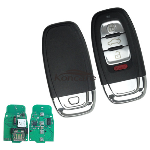 For Audi keyless 3+1 button remote key with 434mhz/315mhz For Audi A6, A8, Q3,Q5,Q7, only your remote key is like this, all remote key can use