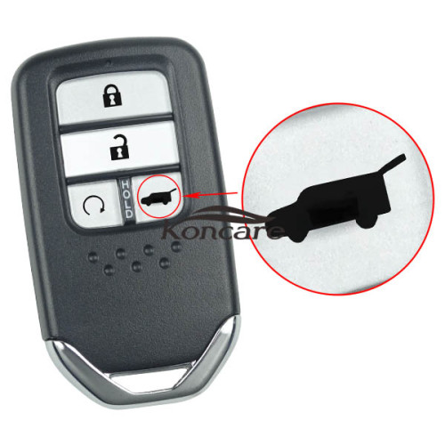 4 button remote key shell with blade