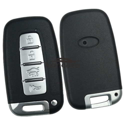 For hyundai 4 button keyless remote key with 433mhz-no blade