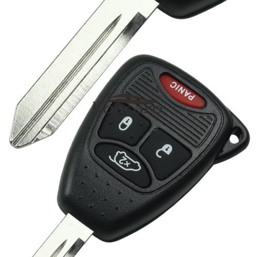 Chrysler 3+1 button remote key blank 