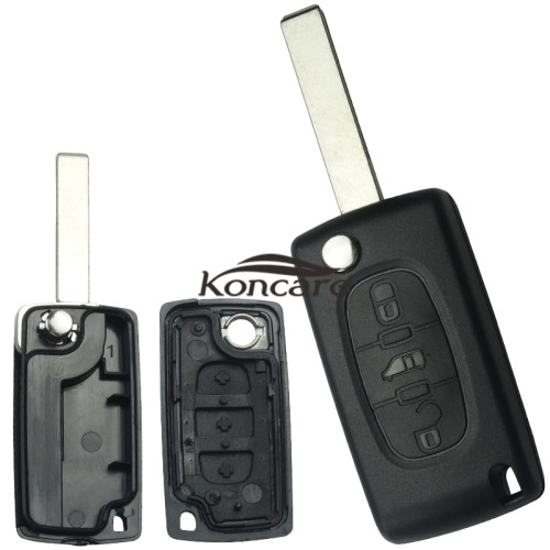For fiat 3 buton remote key blank without battery HU83-SH3-VAN  