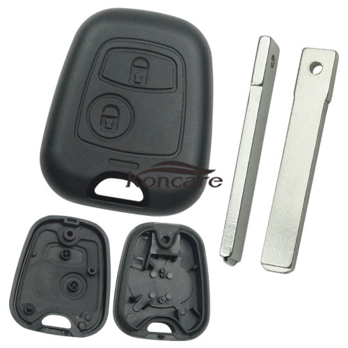 For Citroen 2 button remote key without 