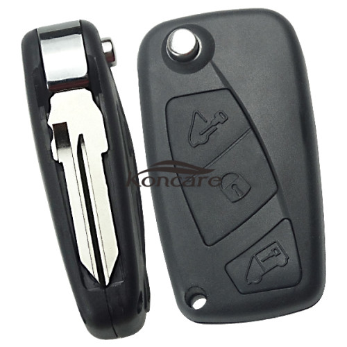 3 button remote key blank black one with GT15R blade