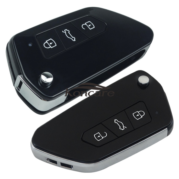 VW style 3 button remote key B33 for KDX2 and KD MAX to produce any model rmeote 
