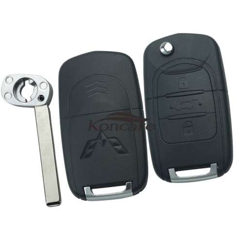 Wuling 3 button remote key blank with logo 