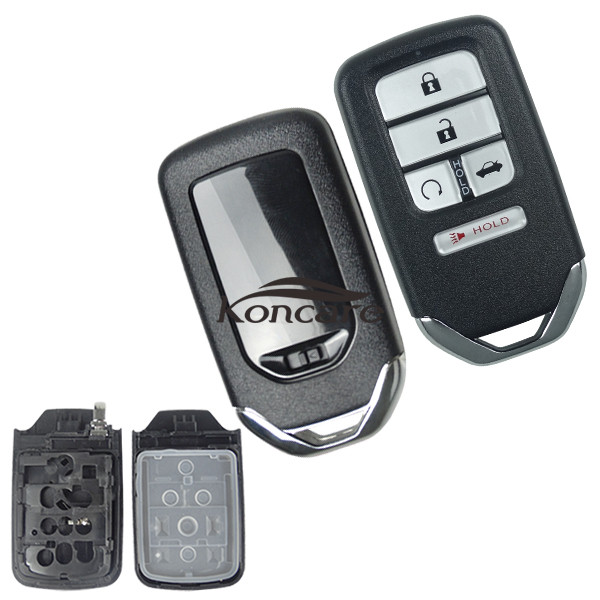 For Honda 4+1 button remote key shell with blade