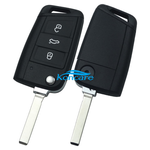 3 button remote key shell with HU162 blade, the pin hole is same as original shell 
