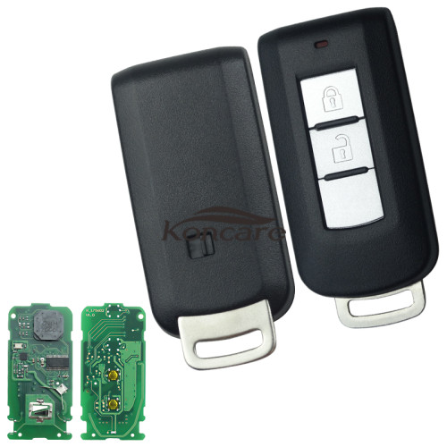 For Mitsubishi 2 button keyless smart remote key 433.92MHz FSK NCF2951X / HITAG 3 / 7938 chip &47 chip FCC ID: GHR-M004 Board No: GHR-M003 the last button is empty