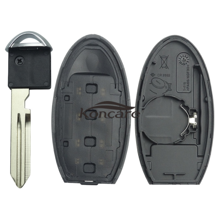 Nissan 3+1 button remote key blank with blade for new model without logo 
