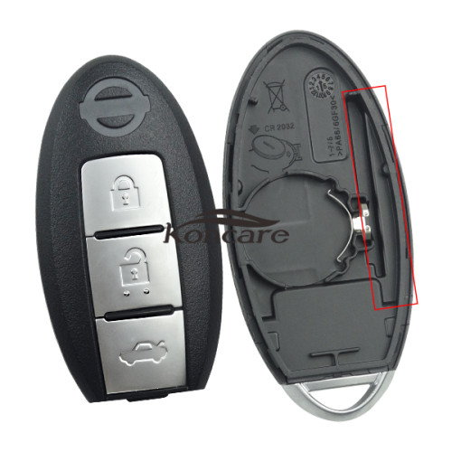 For Nissan 3 button remote key blank for new model 