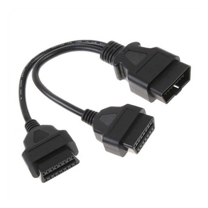 OBD2 connector or cable, 30CM, it can work with 2 OBD device together