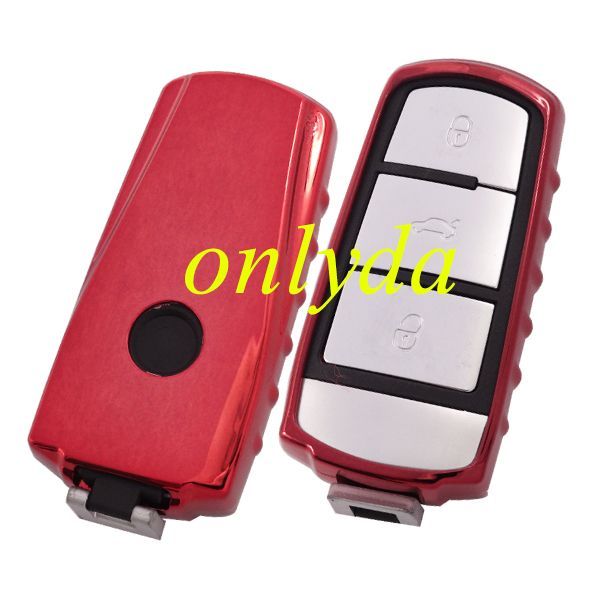 for VW CC TPU protective key case black or red color, please choose