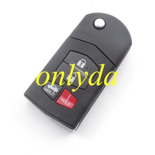 For Mazda 3+1 button remote key case