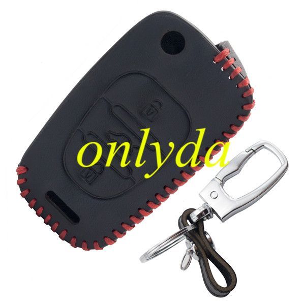 For Kia Hyundai 3 button key leather case.