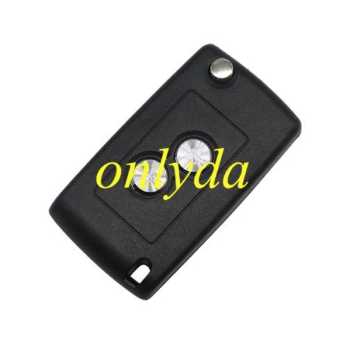 For Peugeot 307 modified 2 button remote key blank with VA2 blade