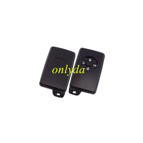 for Toyota 4 button remote key shell , the blade with two side groove (black)