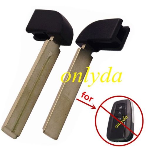 Free shipping emmergency key blade outsise part with groove, inside part is flat