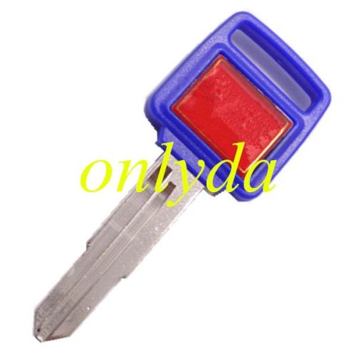 Motorcycle key blank with right blade (blue)