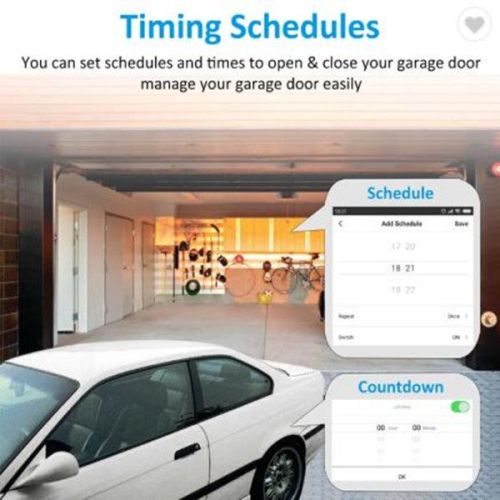 Wireless WIFI Remote Control Smart Garage Door Opener switch with Car charger remote with WiFi camera