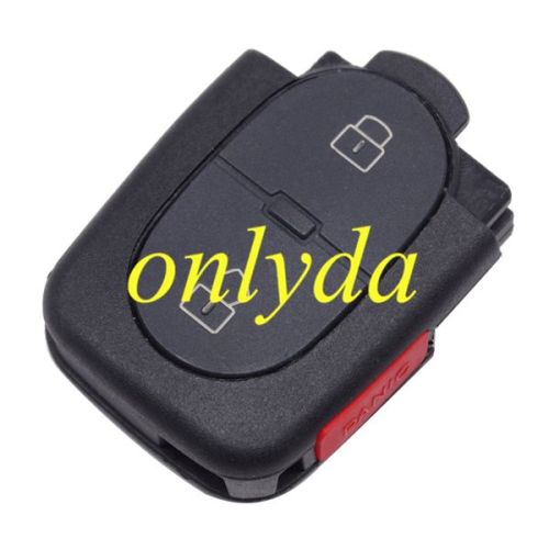 For VW 2+1 Button remote shell part with 1616 battery model（audi Style)