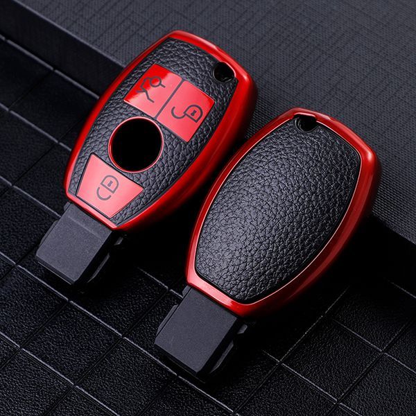 Benz 3 button TPU protective key case,please choose the color