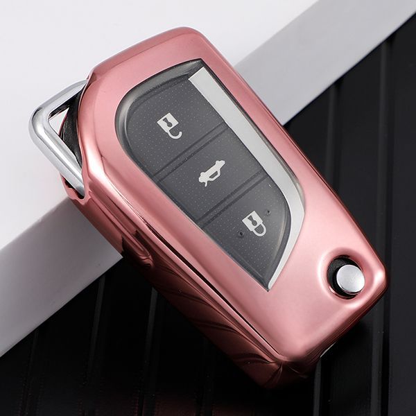 for Toyota TPU protective key case black or red color, please choose