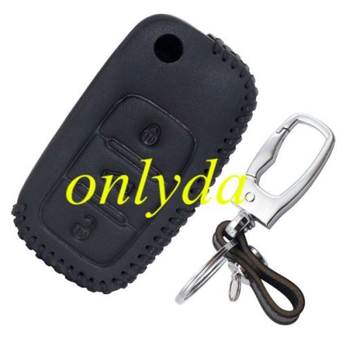 For VW 3button key leather case for PASSAT,LAVIDA, polo,SAGITAR.,GranLavida, Golf6,Santana,Superb, Yeti,Touran,Cross Lavida, 08-12Bora, JETTA.