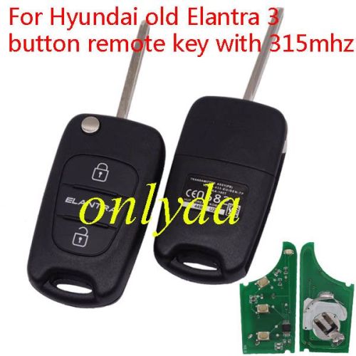 For old Elantra 3 button remote key with 315mhz/434mhz