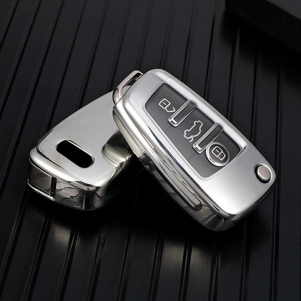 for Audi TPU protective key case black or red color, please choose