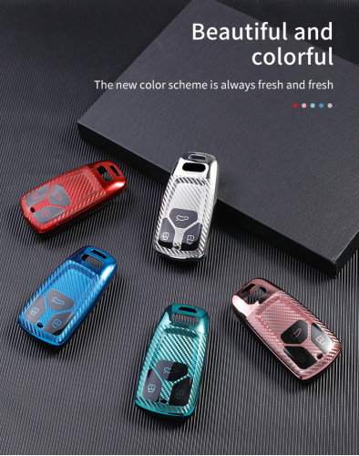Audi new Q7,TT,A4,3 button TPU protective key case,please choose the color