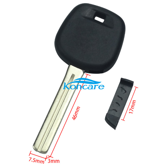 Toyota transponder key blank Toyota transponder key blank TOY40 blade with logo with carbon chip part