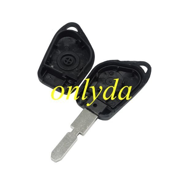 For Peugeot 1 button remote key blank with 4 track blade (without ) with led light hole