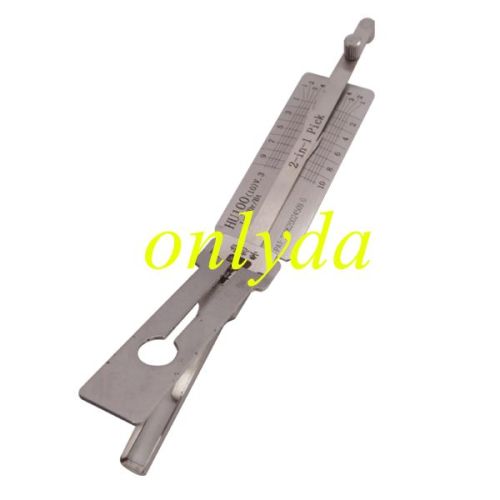 10-cut HU100 Lishi 3 in 1 tool