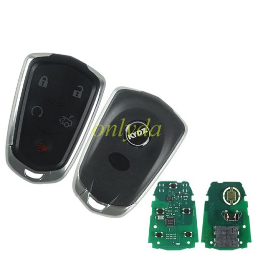 Cadillac model 4+1 button KYDZ universal remote key pcf7942 HITAG2 46 chip 433mhz