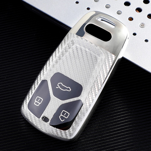 Audi new Q7,TT,A4,3 button TPUprotective key case, Transparent button , please choose the color