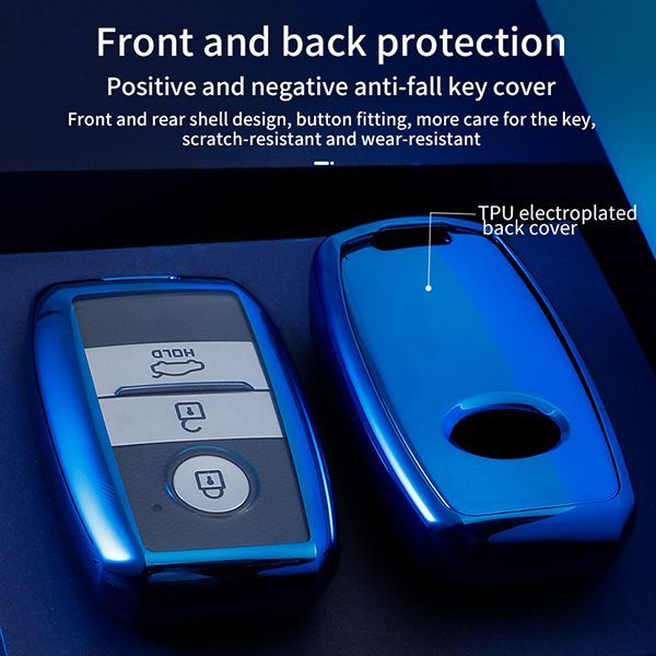 for KIA TPU protective key case black or red color, please choose