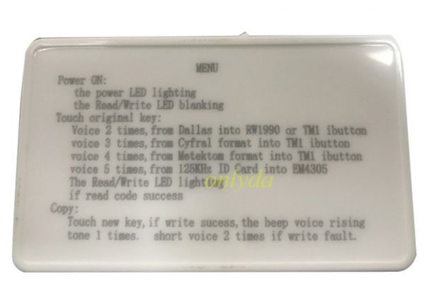 id card Touch memory ibutton reader writer ibutton copier TM1 programmer