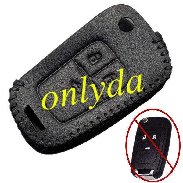 For Buick 3 button button key leather case used for EXCELLE Chevrolet, Cruze, AVEO, CAPTIVA, Malibu,TRAX,ect.
